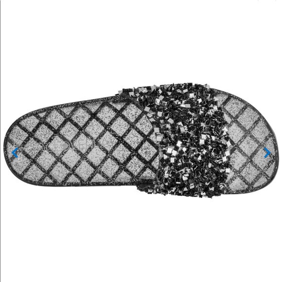 💕NIB Black Embellished Slide Sandals💕 - Picture 5 of 8